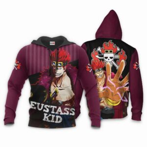 Eustass Kid Hoodie One Piece Anime Shirt Jacket 8