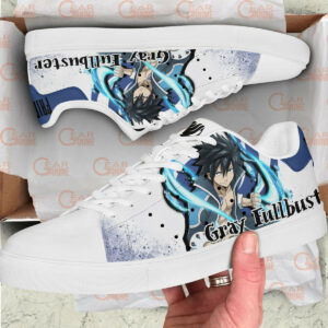 Fairy Tail Gray Fullbuster Skate Shoes Custom Anime Sneakers 5