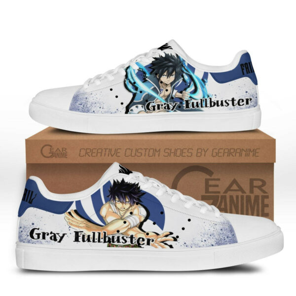 Fairy Tail Gray Fullbuster Skate Shoes Custom Anime Sneakers 1