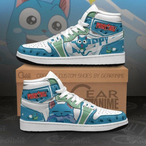 Fairy Tail Happy Shoes Custom Anime Sneakers 1
