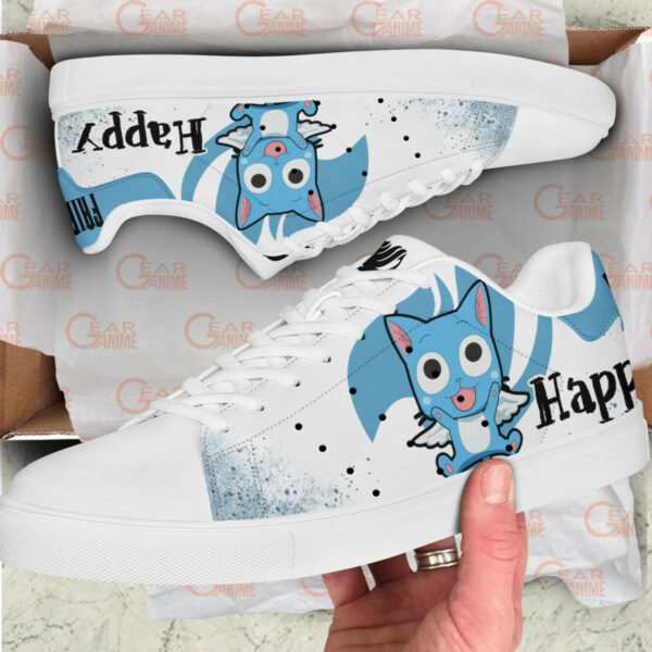 Fairy Tail Happy Skate Shoes Custom Anime Sneakers 2