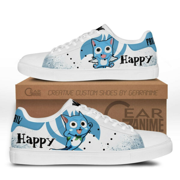 Fairy Tail Happy Skate Shoes Custom Anime Sneakers 1