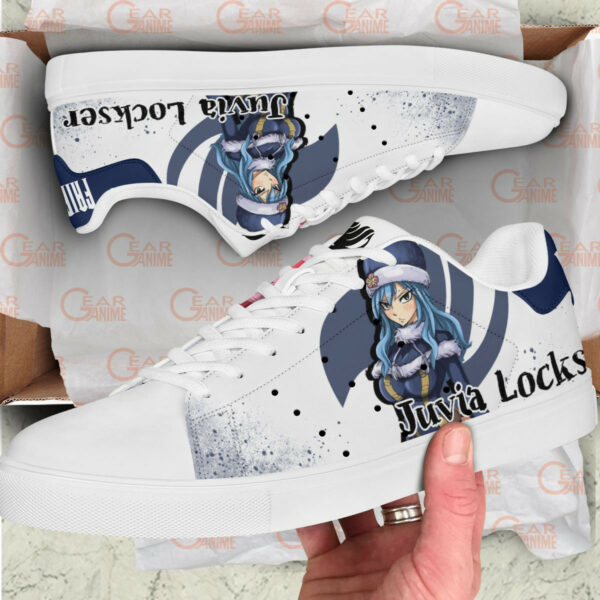 Fairy Tail Juvia Lockser Skate Shoes Custom Anime Sneakers 2
