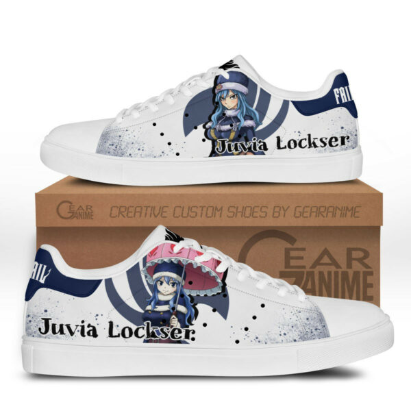 Fairy Tail Juvia Lockser Skate Shoes Custom Anime Sneakers 1
