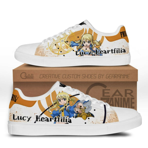 Fairy Tail Lucy Heartfilia Skate Shoes Custom Anime Sneakers 1