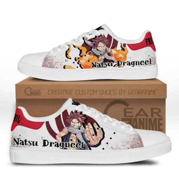 Fairy Tail Natsu Dragneel Skate Shoes Custom Anime Sneakers 1