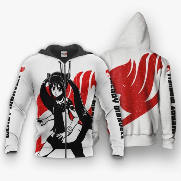 Fairy Tail Wendy Marvell Hoodie Silhouette Anime Shirts 1