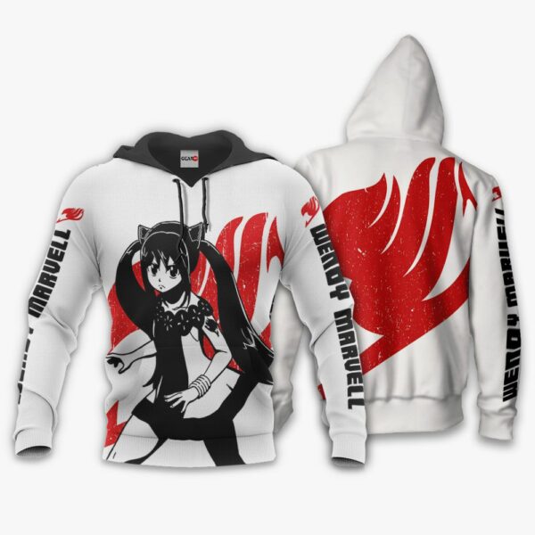Fairy Tail Wendy Marvell Hoodie Silhouette Anime Shirts 3