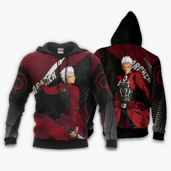 Fate Stay Night Archer Hoodie Shirt Custom Anime Zip Jacket 3