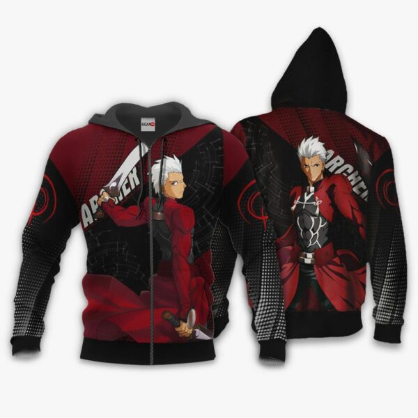 Fate Stay Night Archer Hoodie Shirt Custom Anime Zip Jacket 1