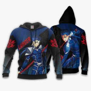 Fate Stay Night Lancer Hoodie Shirt Custom Anime Zip Jacket 8