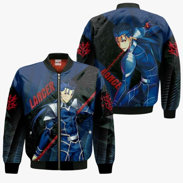 Fate Stay Night Lancer Hoodie Shirt Custom Anime Zip Jacket 4