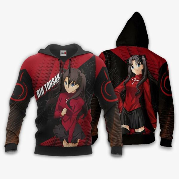 Fate Stay Night Rin Tohsaka Hoodie Shirt Custom Anime Zip Jacket 3