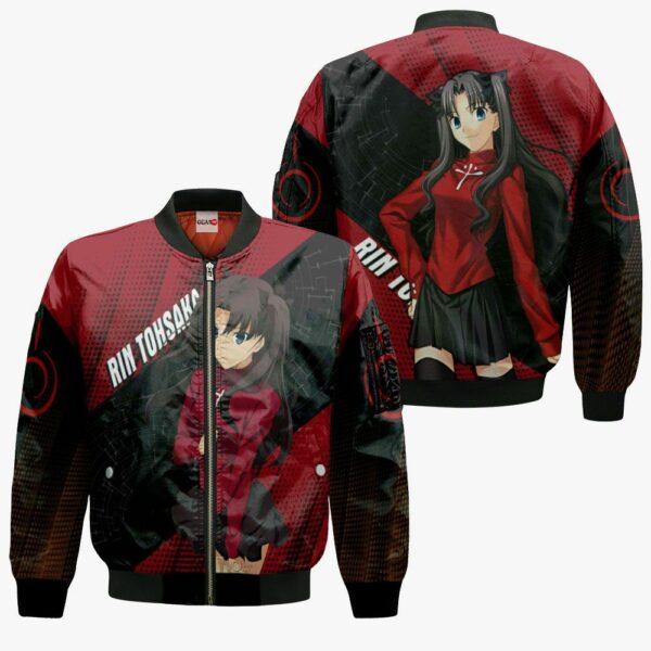 Fate Stay Night Rin Tohsaka Hoodie Shirt Custom Anime Zip Jacket 4