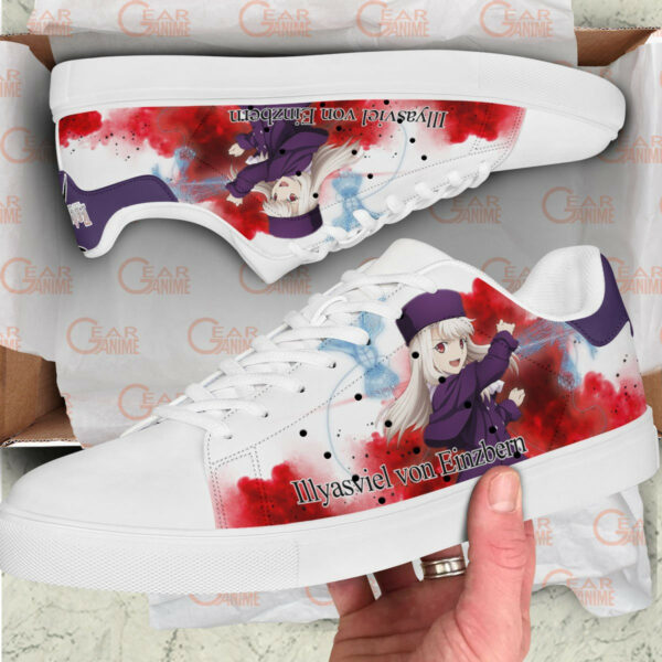 Fate Zero Illyasviel von Einzbern Skate Shoes Custom Anime Sneakers 2
