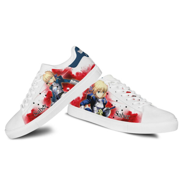 Fate Zero Saber Skate Shoes Custom Anime Sneakers 3