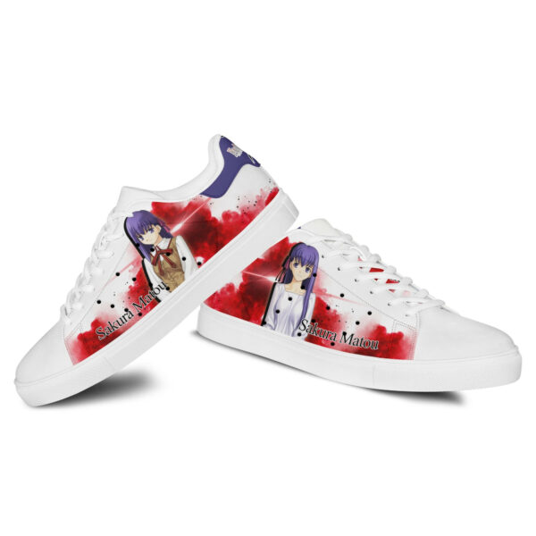 Fate Zero Sakura Matou Skate Shoes Custom Anime Sneakers 3