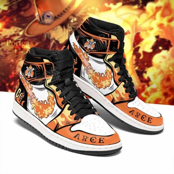 Fire Fist Portgas Ace Shoes Custom Anime One Piece Sneakers 2