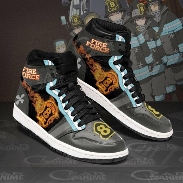 Fire Force Company 8 Shoes Custom Anime Sneakers 2