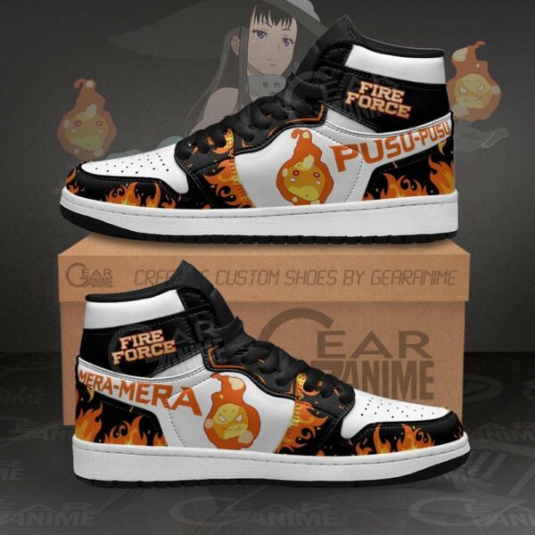 Fire Force Pusu Mera Shoes Custom Anime Sneakers 1