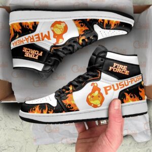 Fire Force Pusu Mera Shoes Custom Anime Sneakers 7