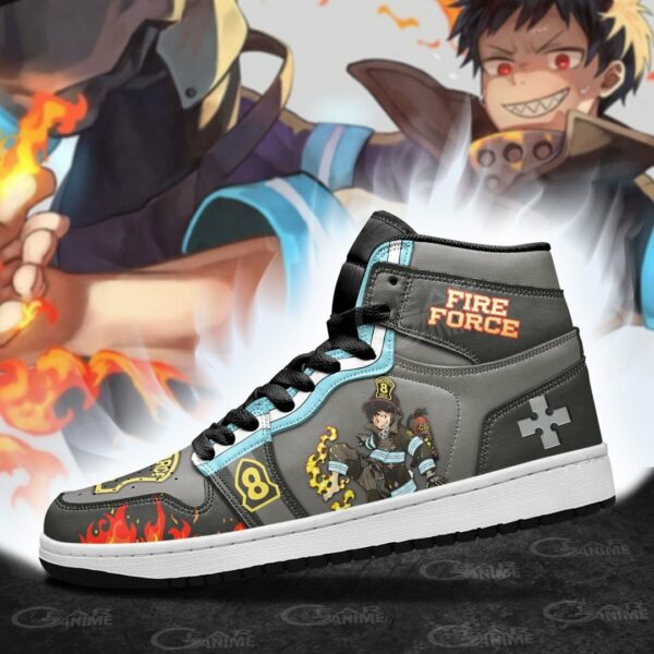 Fire Force Shinra Kusakabe Shoes Custom Anime Sneakers 3