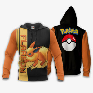 Flareon Hoodie Custom Pokemon Anime Merch Clothes 8