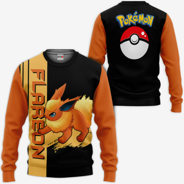 Flareon Hoodie Custom Pokemon Anime Merch Clothes 2