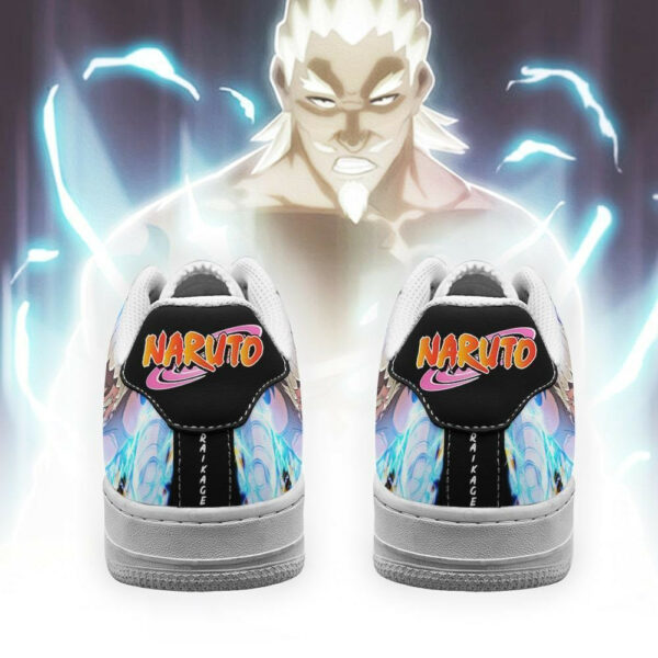 Fourth Raikage Shoes Custom Naruto Anime Sneakers Leather 3