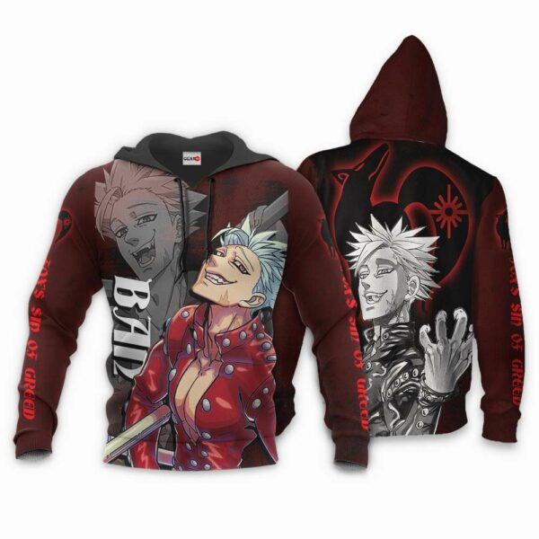 Fox's Sin of Greed Ban Hoodie Anime Seven Deadly Sins Merch Clothes 3