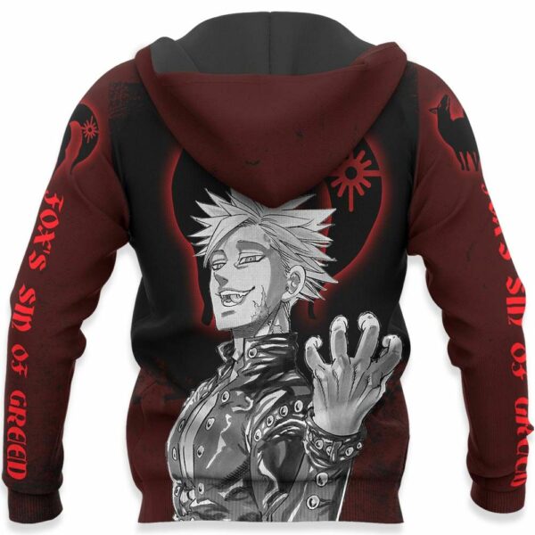 Fox's Sin of Greed Ban Hoodie Anime Seven Deadly Sins Merch Clothes 5