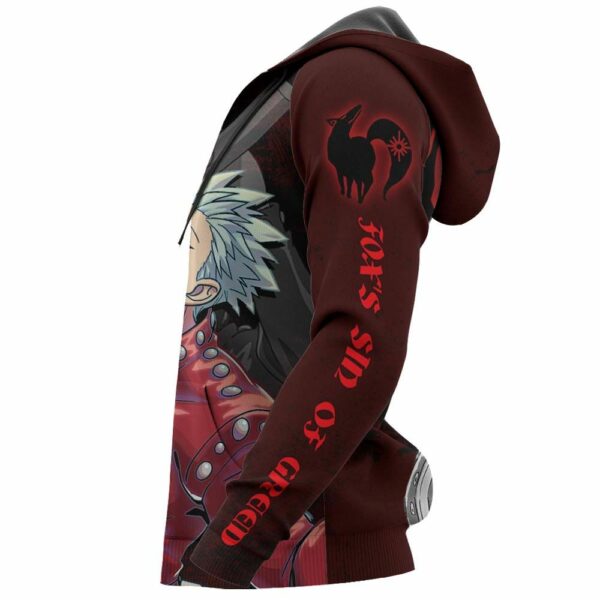 Fox's Sin of Greed Ban Hoodie Anime Seven Deadly Sins Merch Clothes 6
