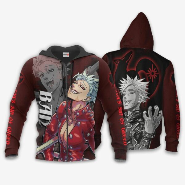 Fox's Sin of Greed Ban Hoodie Anime Seven Deadly Sins Merch Clothes 1