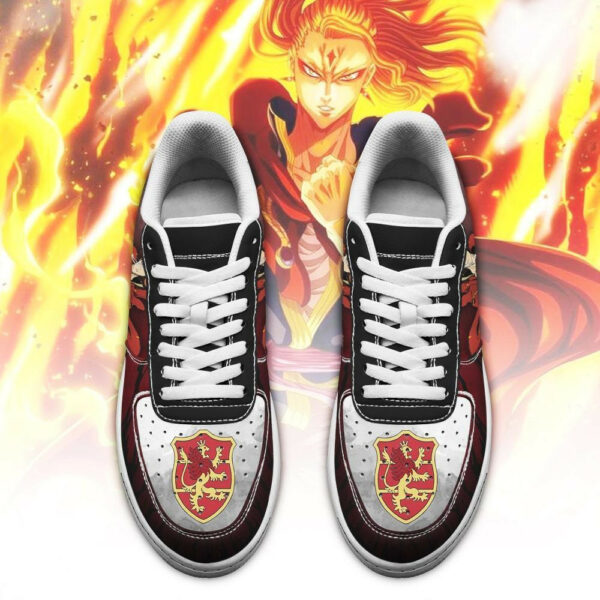 Fuegoleon Vermillion Shoes Crimson Lion Knight Black Clover Anime Sneakers 2