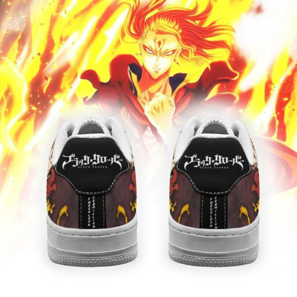 Fuegoleon Vermillion Shoes Crimson Lion Knight Black Clover Anime Sneakers 3