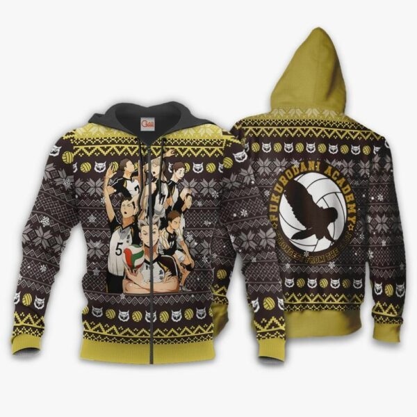 Fukurodani Academy Ugly Christmas Sweater Haikyuu Anime Xmas 2