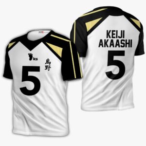 Fukurodani Keiji Akaashi Hoodie Uniform Num 5 Haikyuu Anime Shirt 9