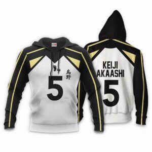 Fukurodani Keiji Akaashi Hoodie Uniform Num 5 Haikyuu Anime Shirt 10