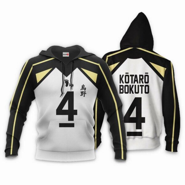 Fukurodani Kotaro Bokuto Hoodie Number 4 Uniform Haikyuu Anime Shirts 4