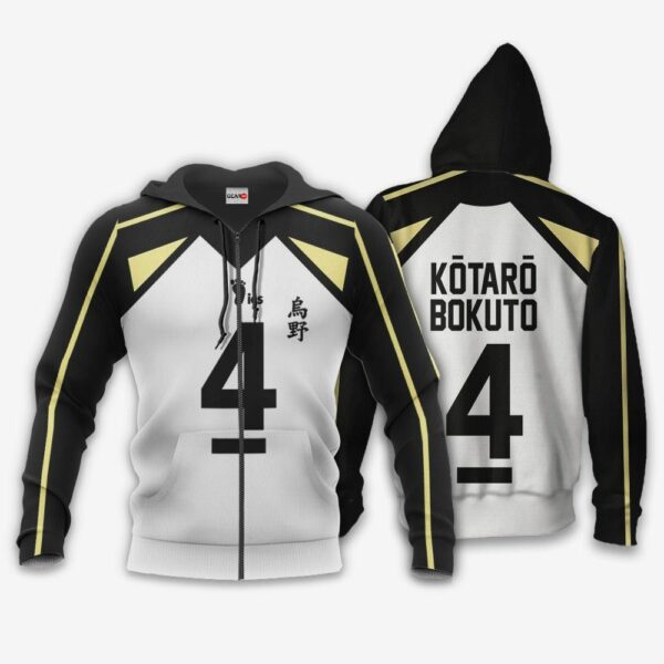 Fukurodani Kotaro Bokuto Hoodie Number 4 Uniform Haikyuu Anime Shirts 1