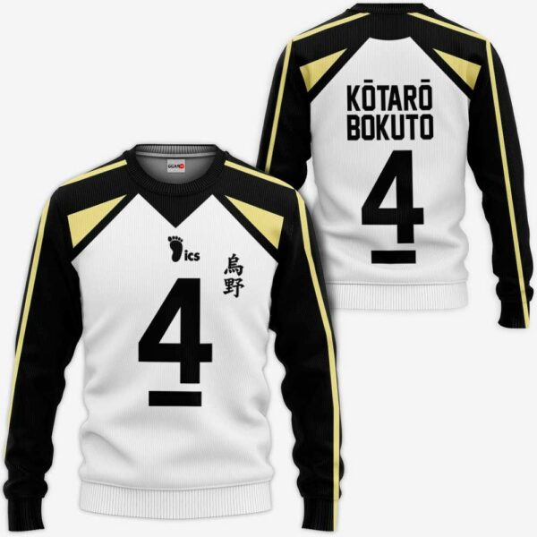 Fukurodani Kotaro Bokuto Hoodie Number 4 Uniform Haikyuu Anime Shirts 2