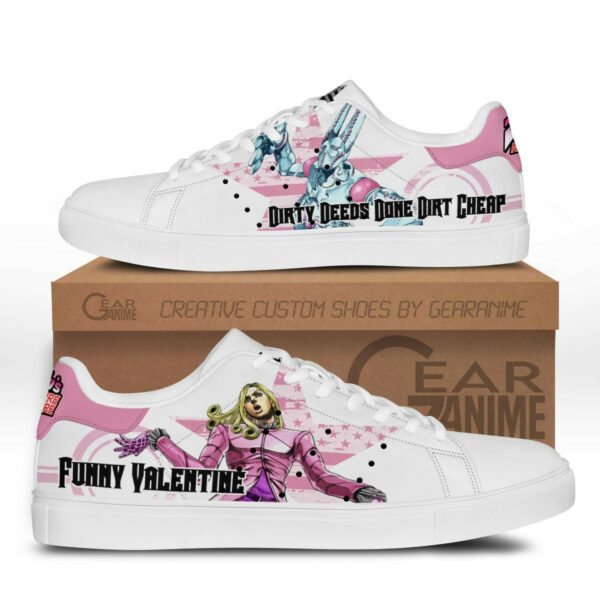 Funny Valentine Skate Shoes Custom Anime Jojo's Bizarre Adventure Shoes 1