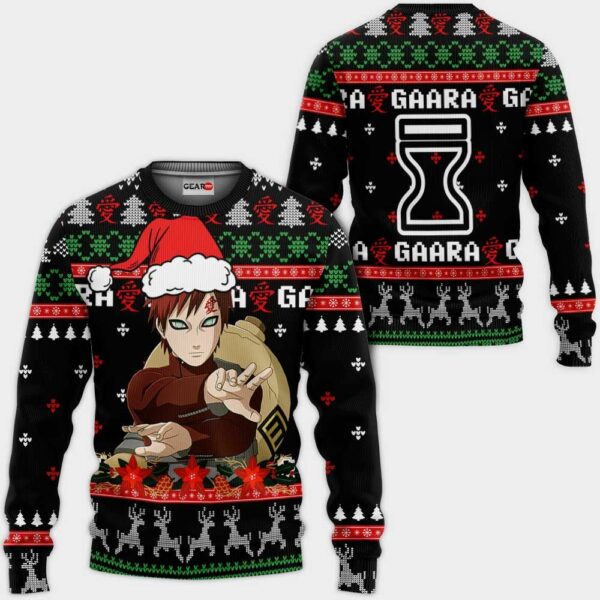 Gaara Ugly Christmas Sweater Custom Naruto Anime XS12 1