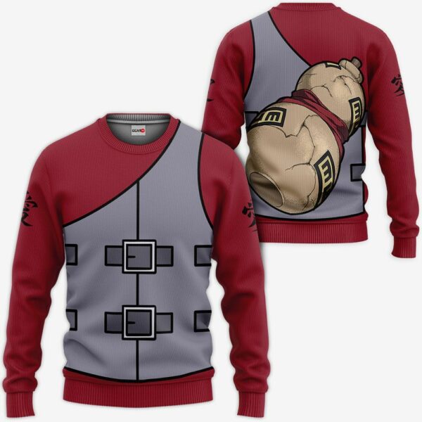 Gaara Uniform Hoodie Shirt Naruto Anime Jacket 2