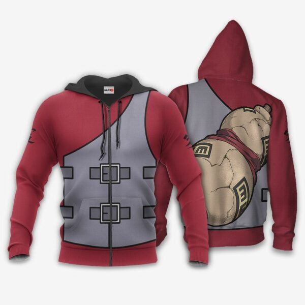 Gaara Uniform Hoodie Shirt Naruto Anime Jacket 1