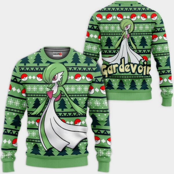 Gardevoir Ugly Christmas Sweater Custom Anime Pokemon XS12 1