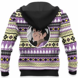 Gen Asagiri Ugly Christmas Sweater Custom Anime Dr Stone XS12 8