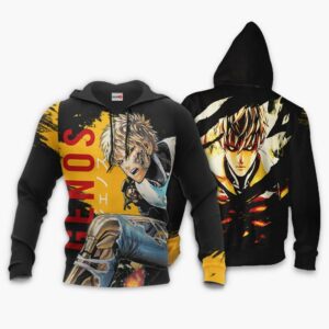 Genos Hoodie Custom OPM Anime Merch Clothes 8