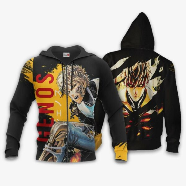 Genos Hoodie Custom OPM Anime Merch Clothes 1