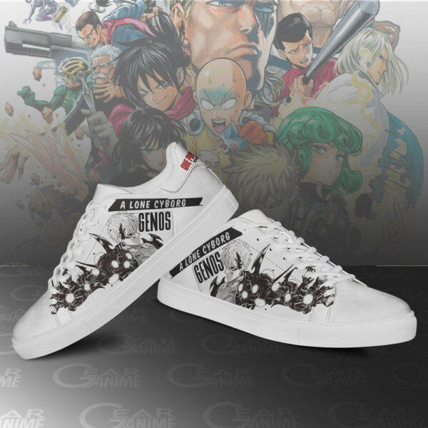 Genos Skate Shoes One Punch Man Custom Anime Sneakers SK11 3